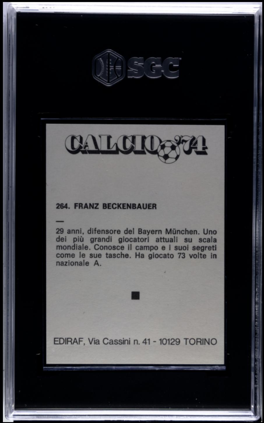 1974 Ediraf Calcio '74 #264 Franz Beckenbauer SGC 4 VG-EX