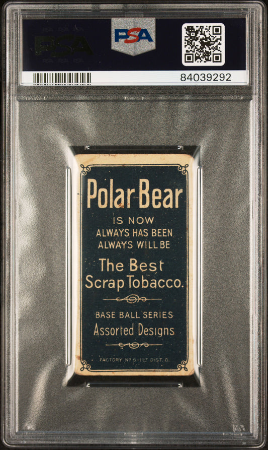 1909-11 T206 Polar Bear Vic Willis St. Louis, With Bat PSA 1.5 New Label