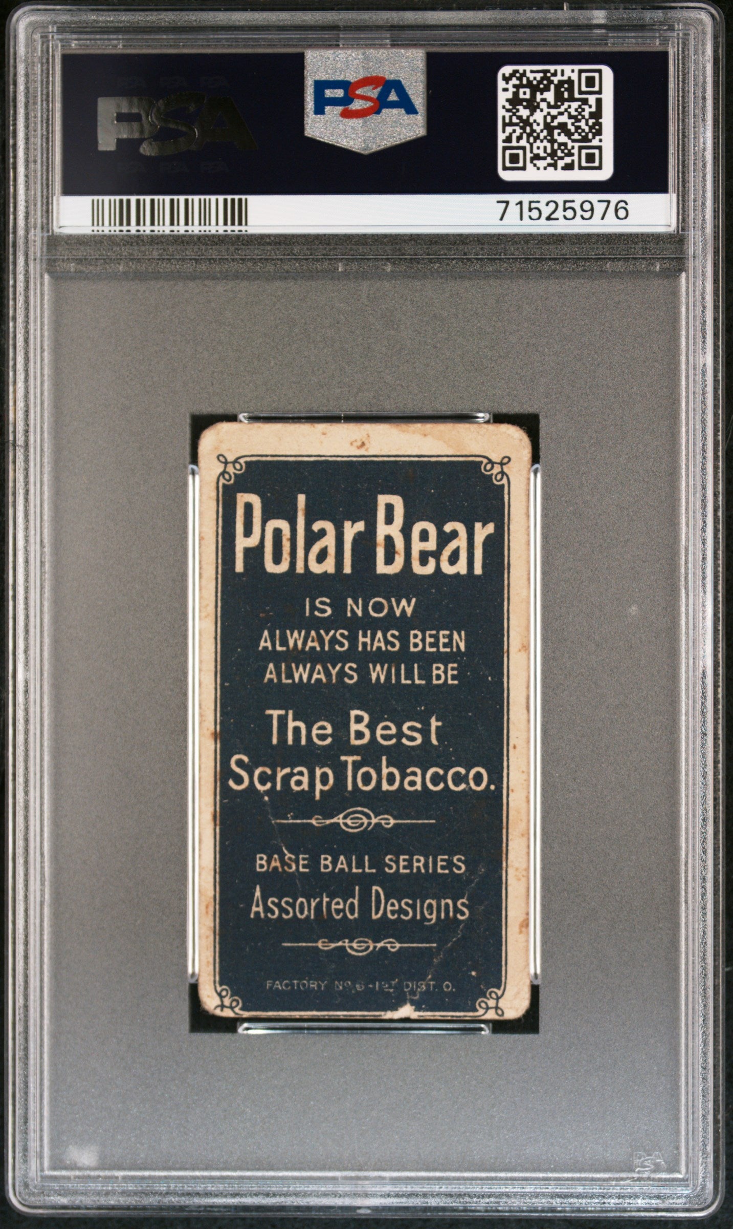 1909-11 T206 Polar Bear Napoleon Nap Lajoie With Bat PSA 1 mc New Label