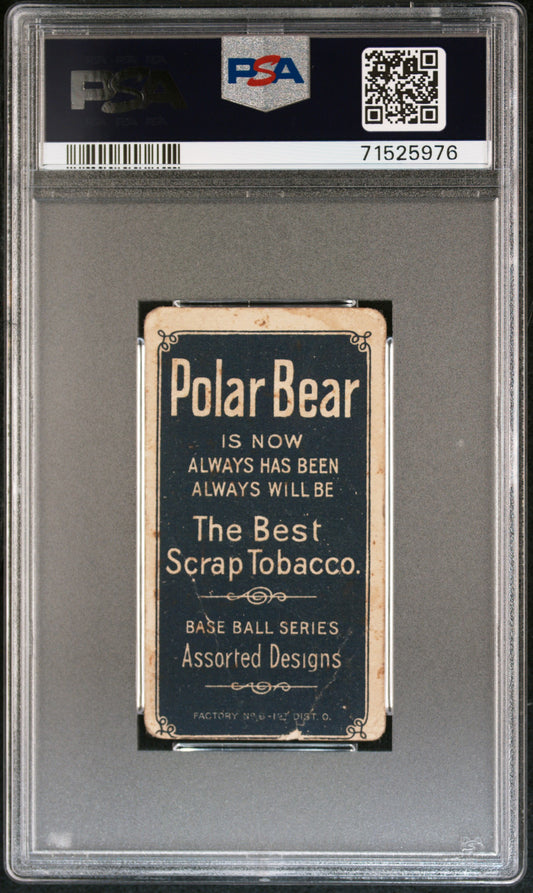 1909-11 T206 Polar Bear Napoleon Nap Lajoie With Bat PSA 1 mc New Label