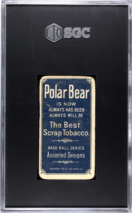 1909-11 T206 Polar Bear Tris Speaker RC Rookie SGC 1.5