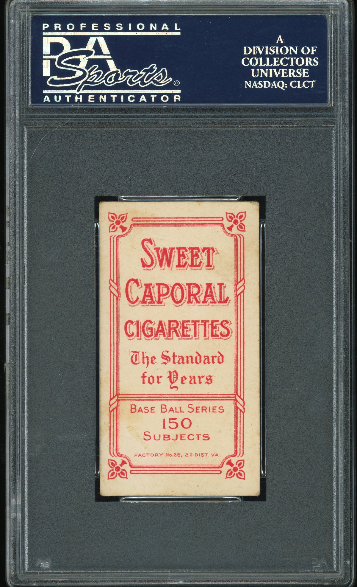 1909-11 T206 Sweet Caporal 150/25 Red Kleinow N. Y. , With Bat PSA 3 VG