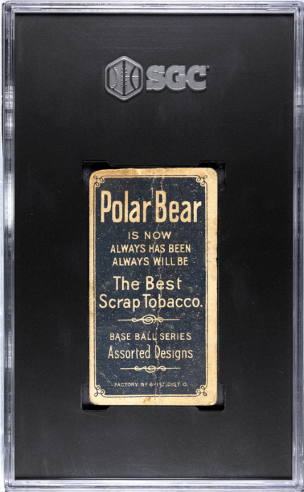 1909-11 T206 Polar Bear Ty Cobb Bat off Shoulder SGC 1