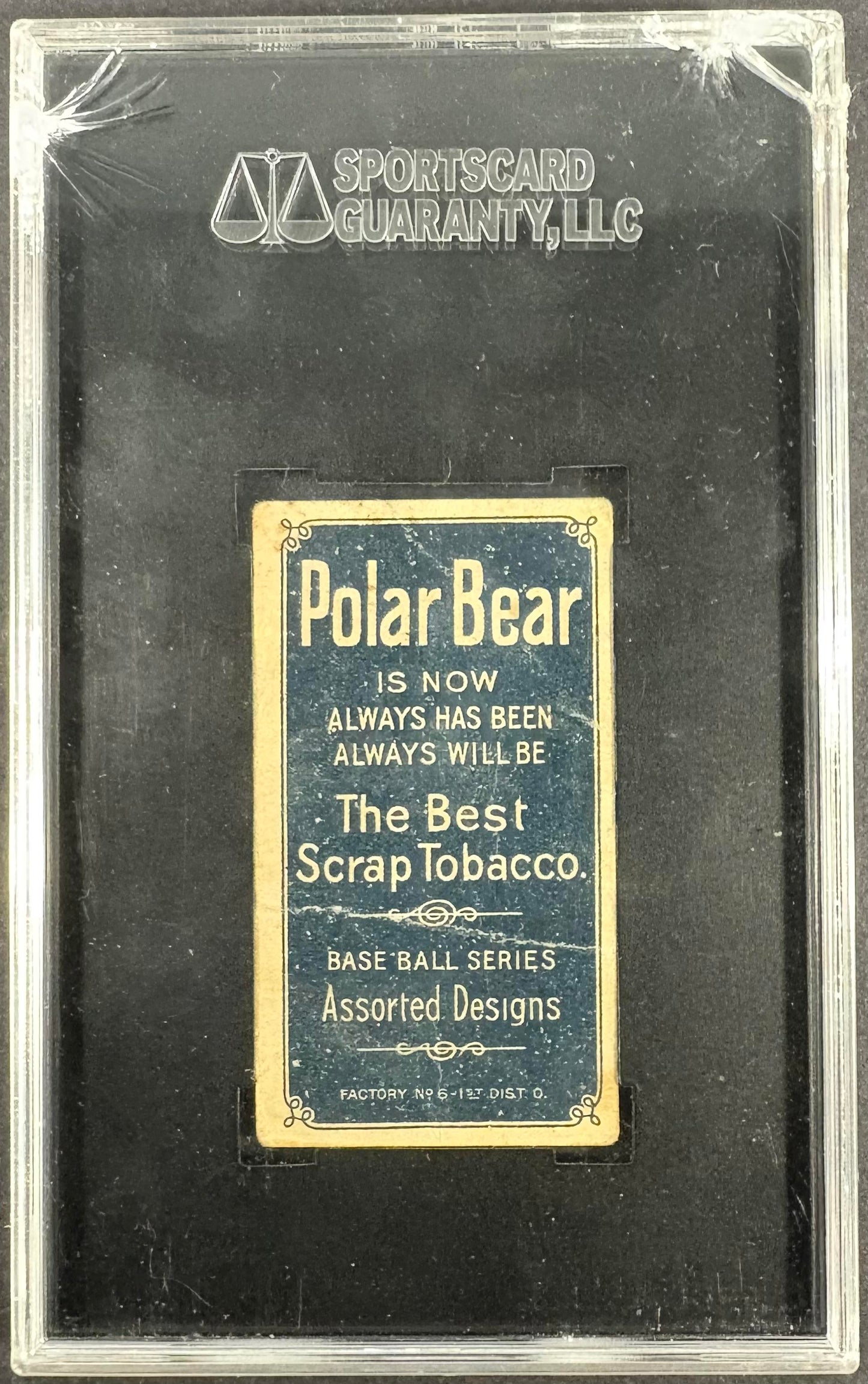 1909-11 T206 Polar Bear Ty Cobb Red Portrait SGC 1 Nice Color