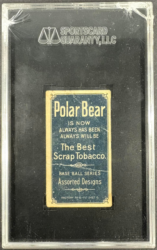 1909-11 T206 Polar Bear Ty Cobb Red Portrait SGC 1 Nice Color
