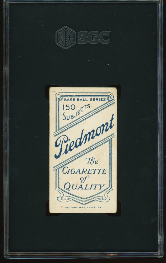 1909 T206 Piedmont 150/25 Christy Mathewson White Cap SGC 3 STUNNING