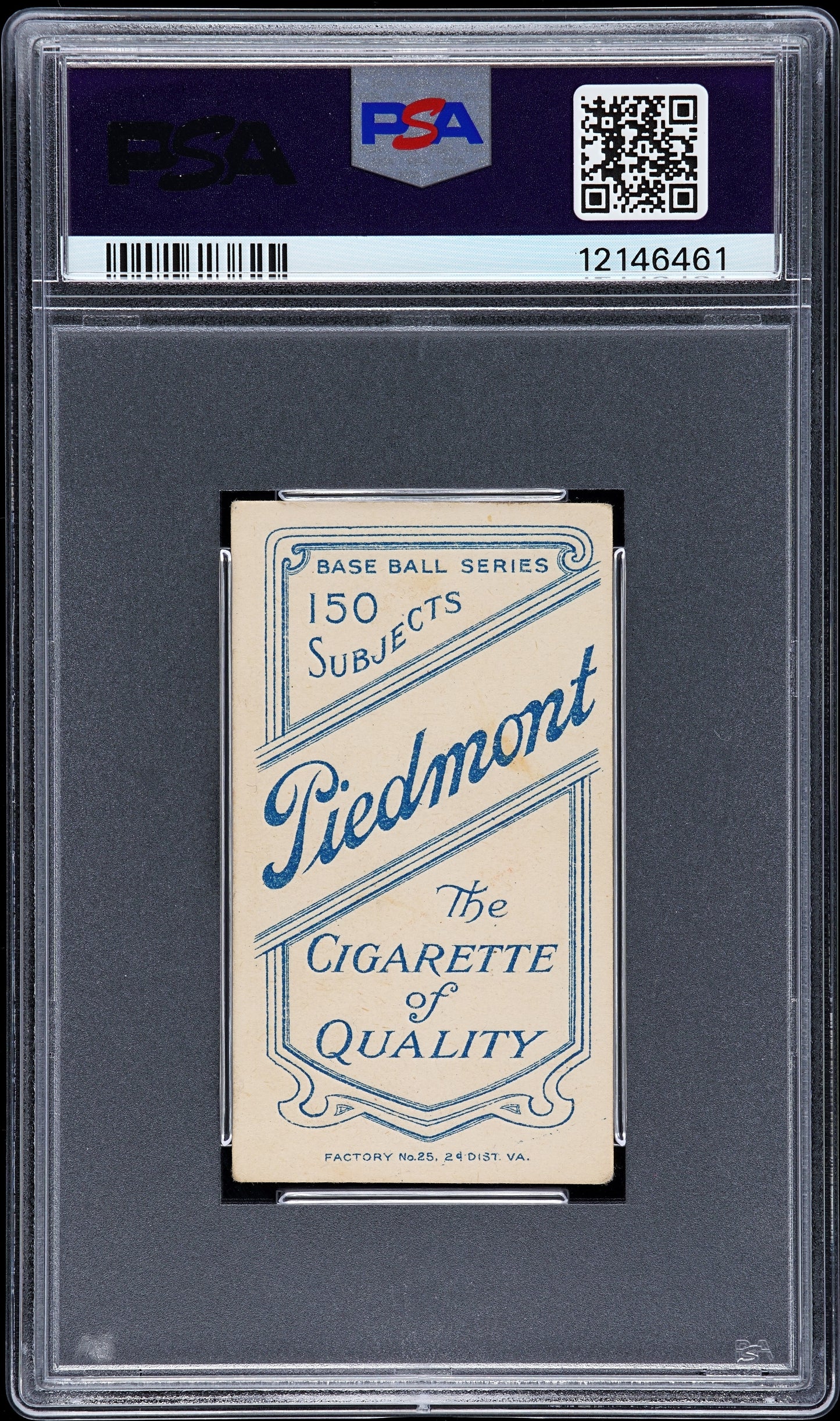 1909 T206 Piedmont 150 Christy Mathewson White Cap PSA 5 EX Nice Eye Appeal