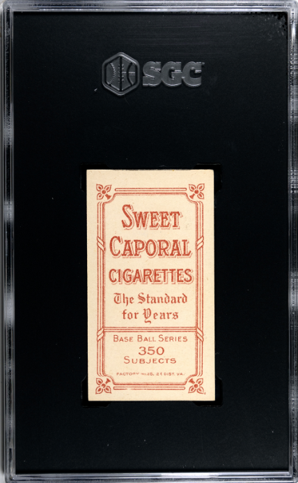 1910 T206 Sweet Caporal Cy Young Bare Hand Shows SGC 3 VG CREASE FREE + SHARP