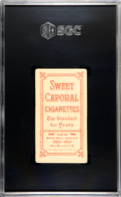 1911 T206 Sweet Caporal 460 Christy Mathewson Dark Cap SGC 3 VG Nice Eye Appeal