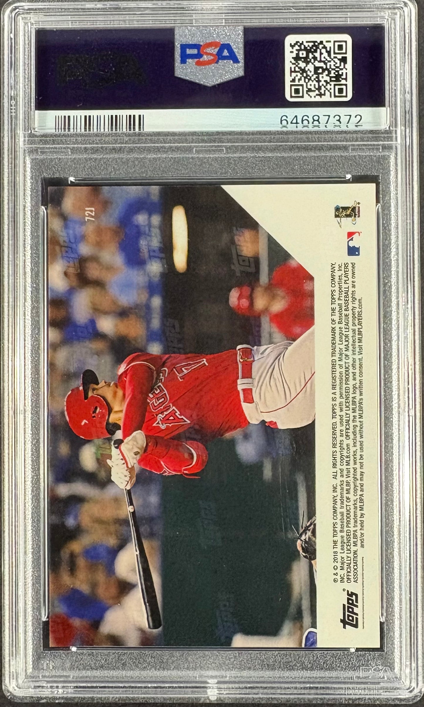 2018 Topps Now Shohei Ohtani RC Rookie #72J Japanese PSA 10 GEM MINT