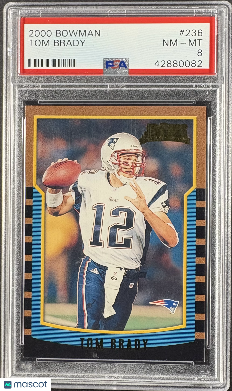 2000 Bowman Tom Brady RC Rookie #236 PSA 8 NM-MT CENTERED