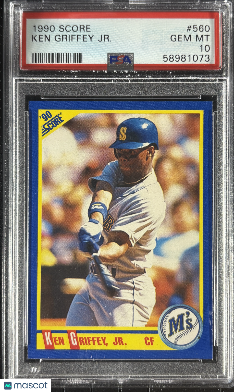 1990 Score #560 Ken Griffey JR. PSA 10 GEM MINT New Label