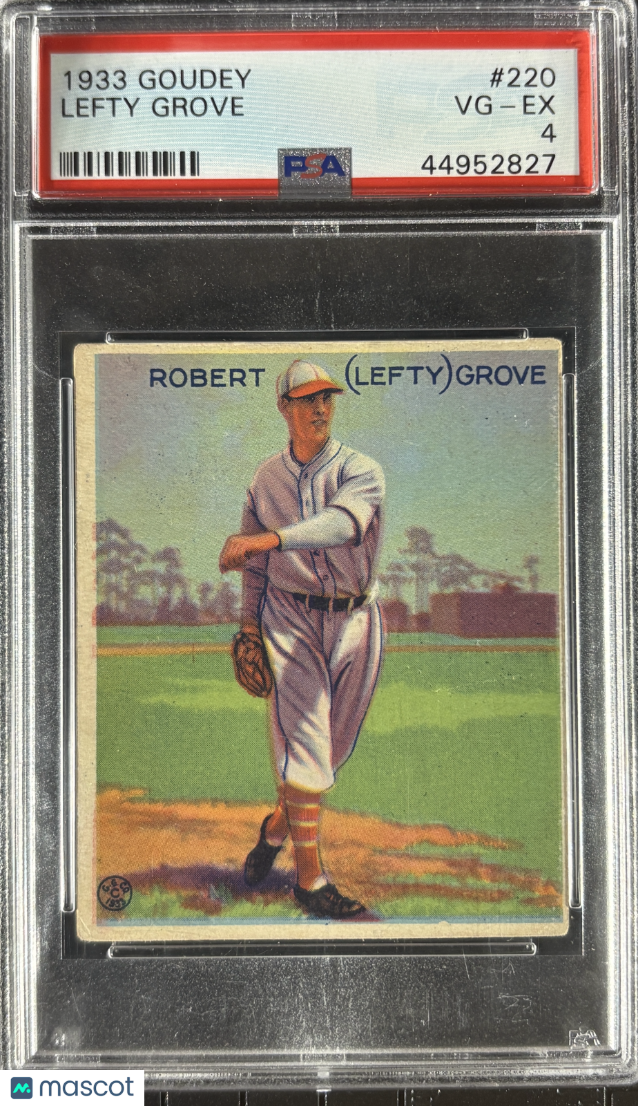 1933 Goudey #220 Lefty Grove PSA 4