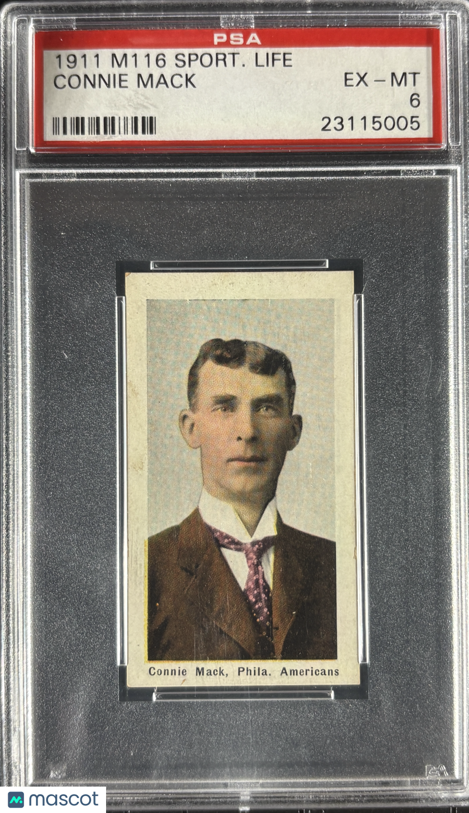 1911 M116 Sporting Life Connie Mack PSA 6 EX-MT Well Centered