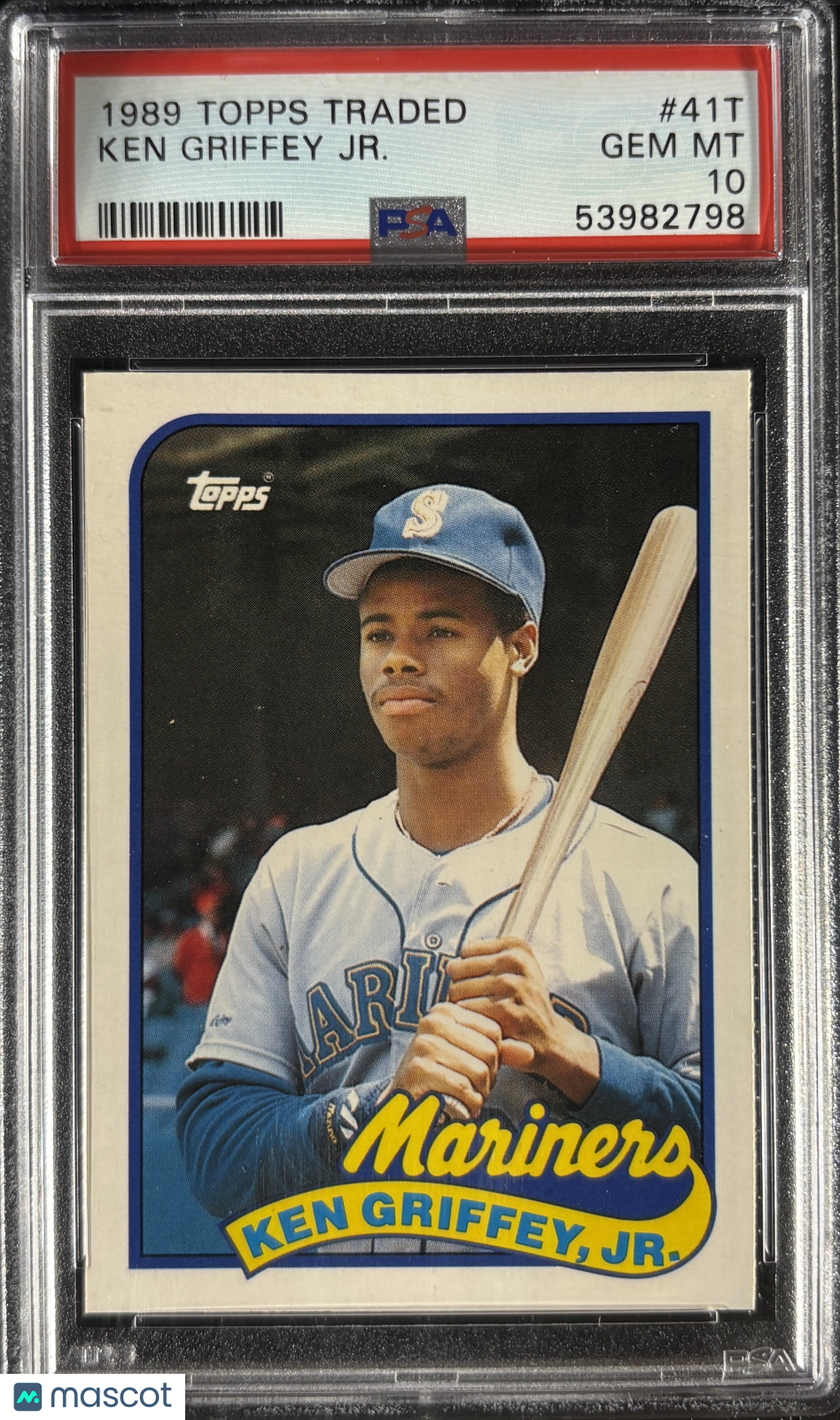 1989 Topps Traded #41T Ken Griffey Jr RC Rookie PSA 10 GEM MINT New Label