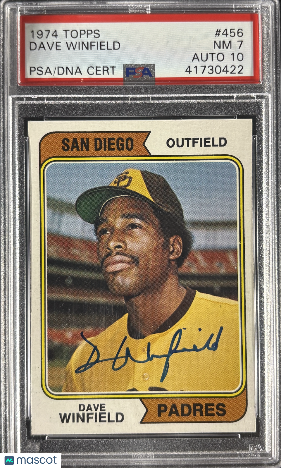 1974 Topps #456 Dave Winfield RC Rookie PSA 7/10 New Label
