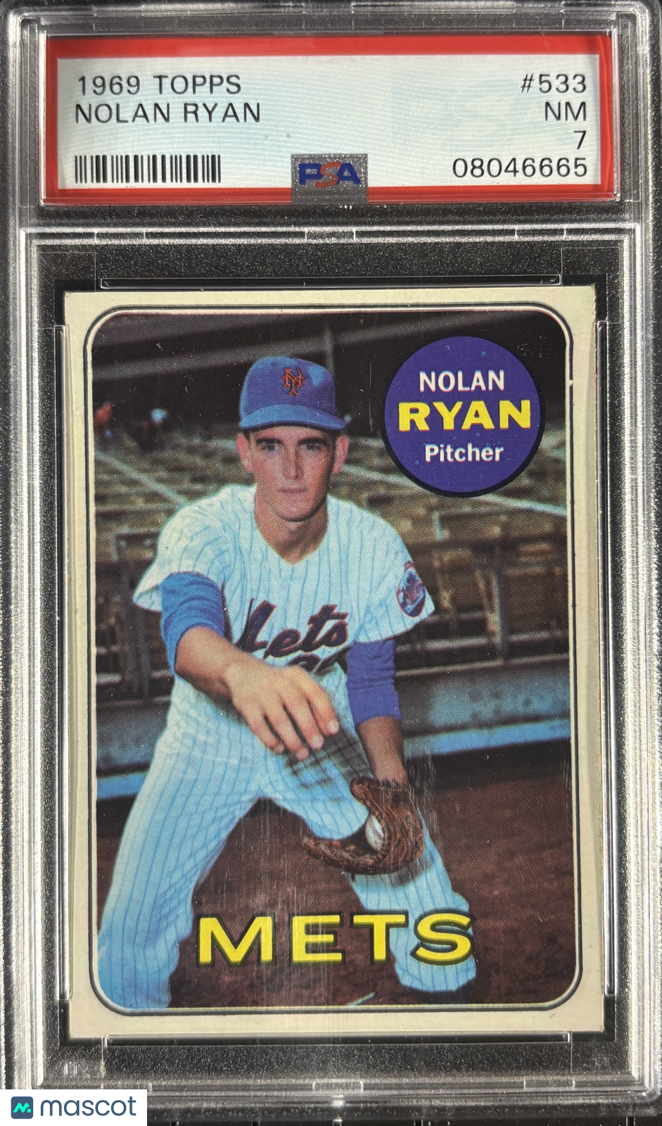 1969 Topps #533 Nolan Ryan PSA 7 NM Near Mint