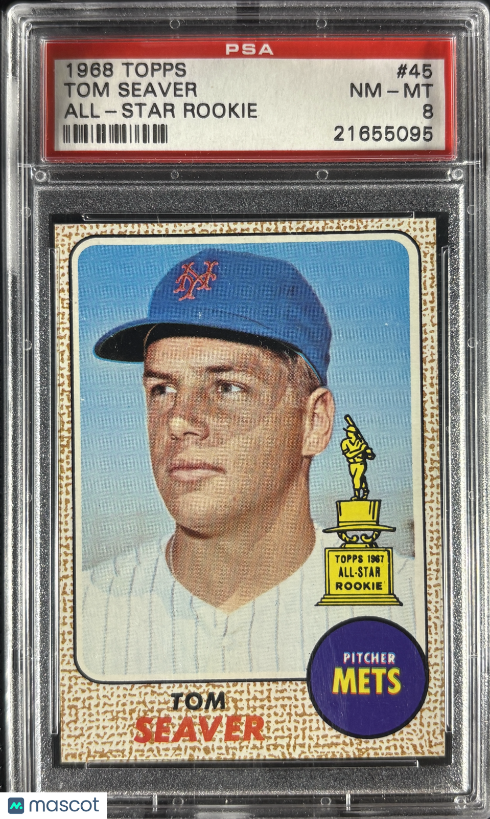 1968 Topps #45 Tom Seaver PSA 8 NM-MT High Grade CENTERED