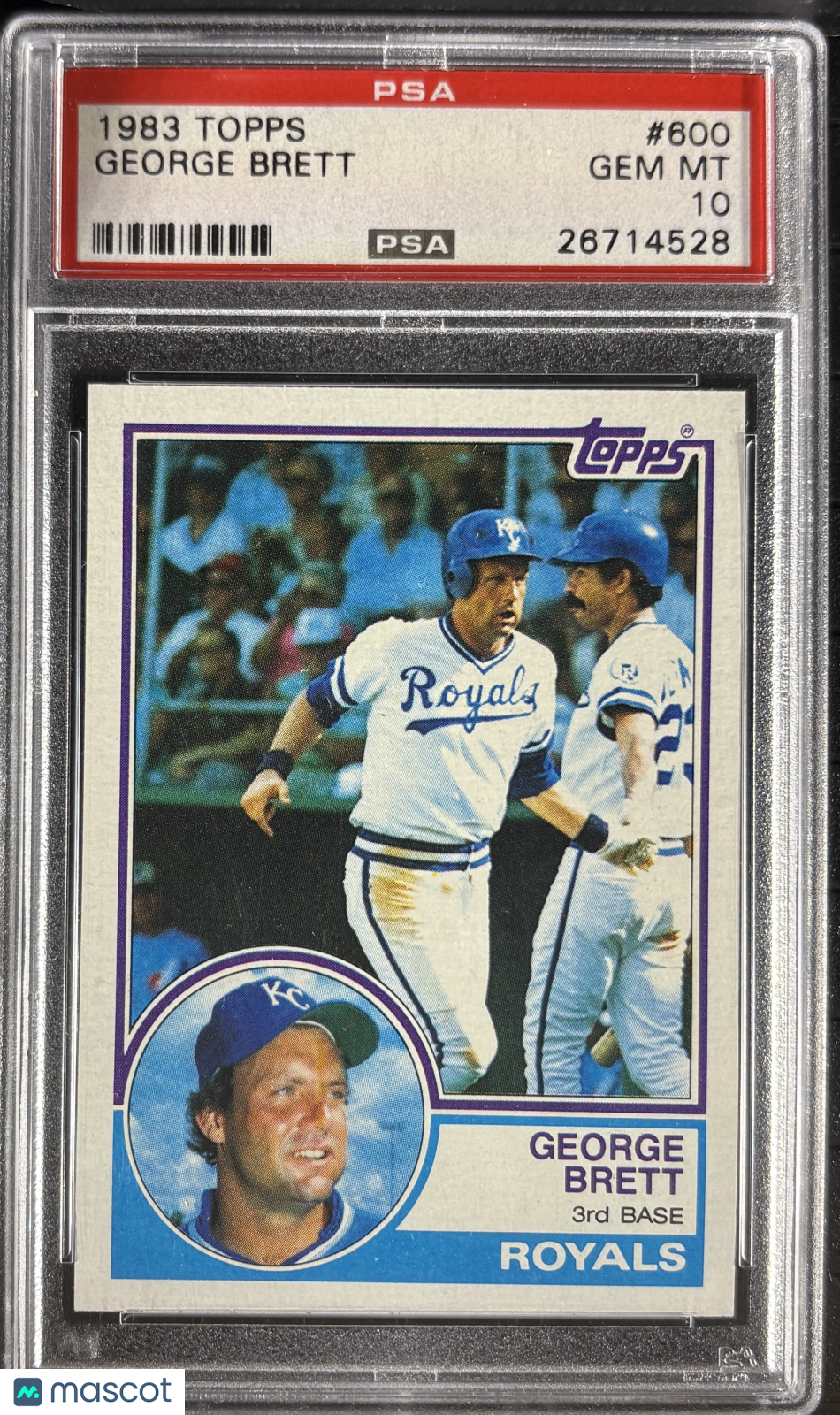 1983 Topps #600 George Brett PSA 10 GEM MINT