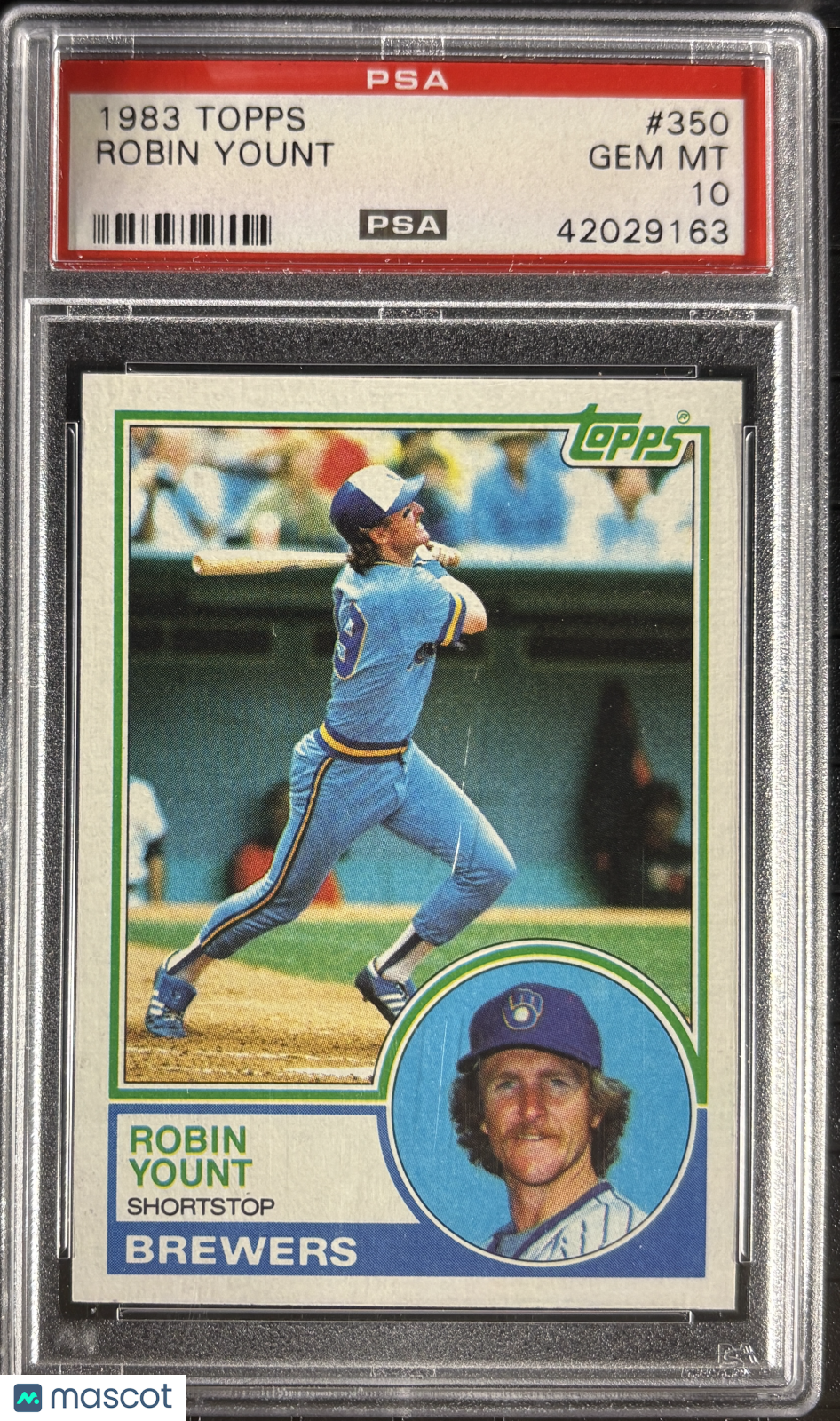 1983 Topps #350 Robin Yount PSA 10 GEM MINT