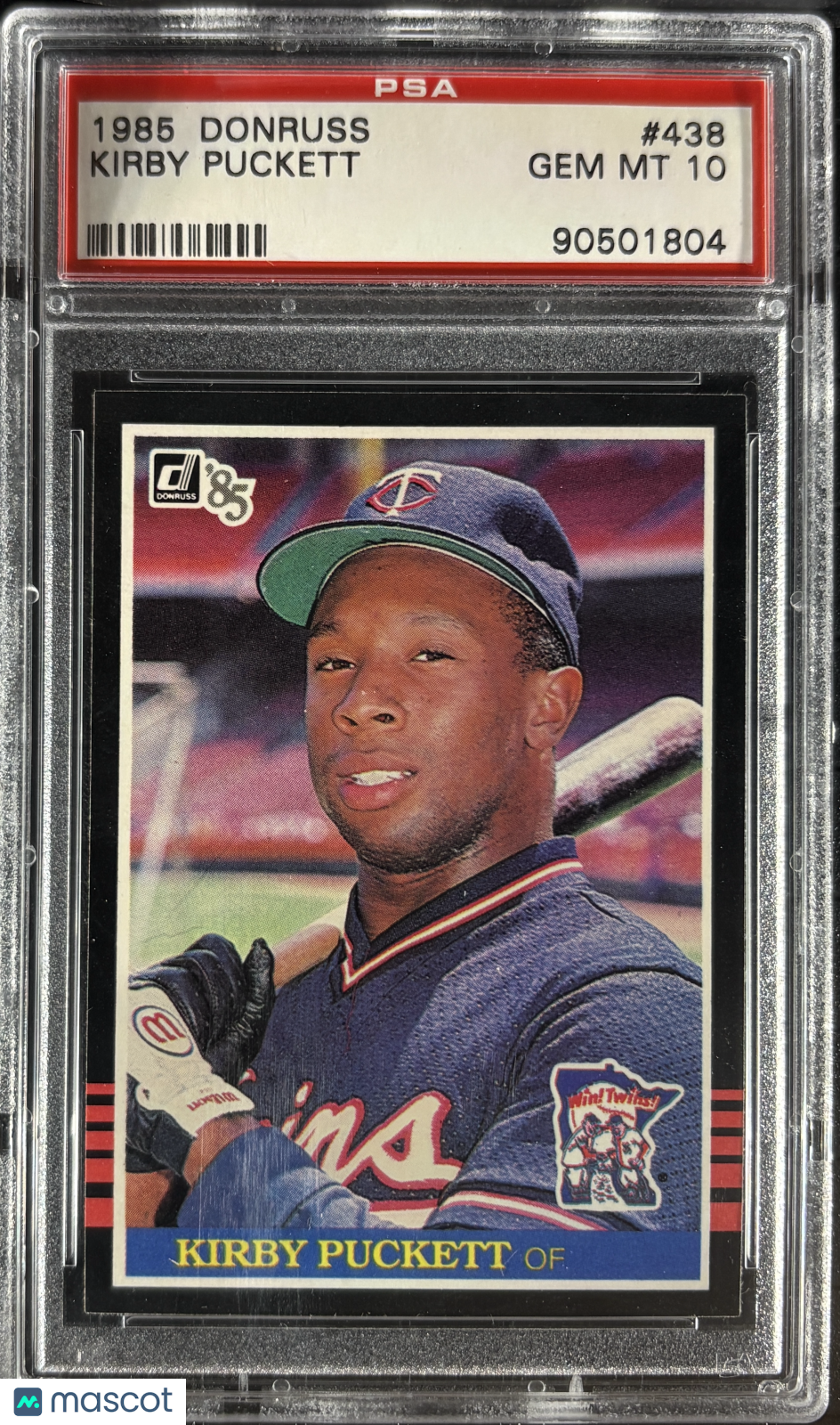 1985 Donruss #438 Kirby Puckett RC Rookie PSA 10 GEM MINT