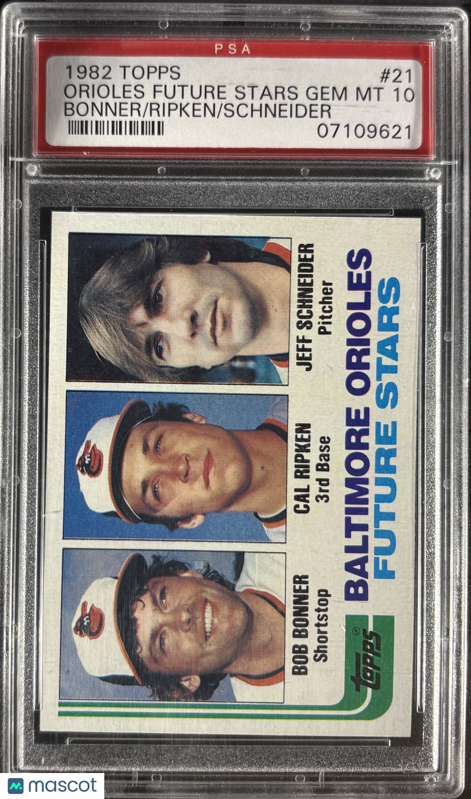 1982 Topps #21 Cal Ripken Jr. RC Rookie PSA 10 GEM MINT