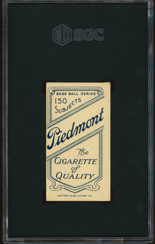 1909 T206 Piedmont 150/25 Napoleon Nap Lajoie Portrait SGC 5 EX
