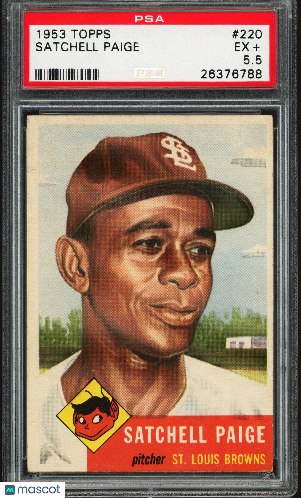 1953 Topps #220 Satchell Satchel Paige PSA 5.5 EX+