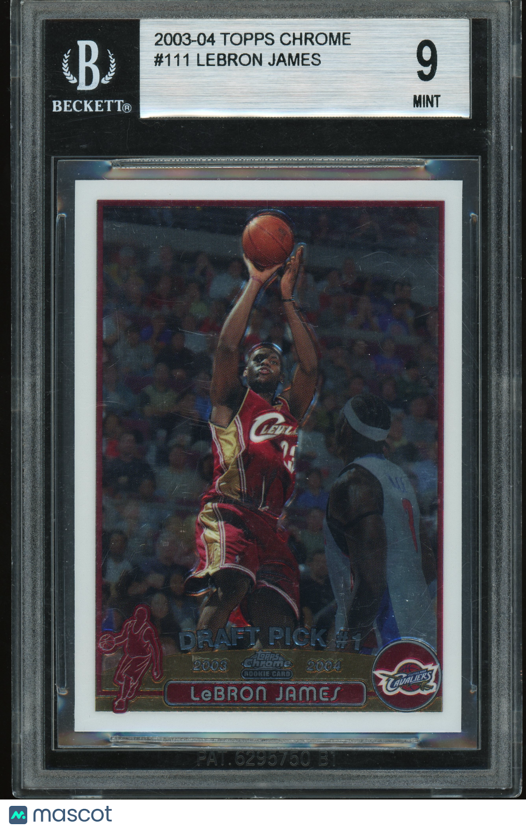 2004 Topps Chrome #111 LeBron James RC Rookie BGS 9 MINT