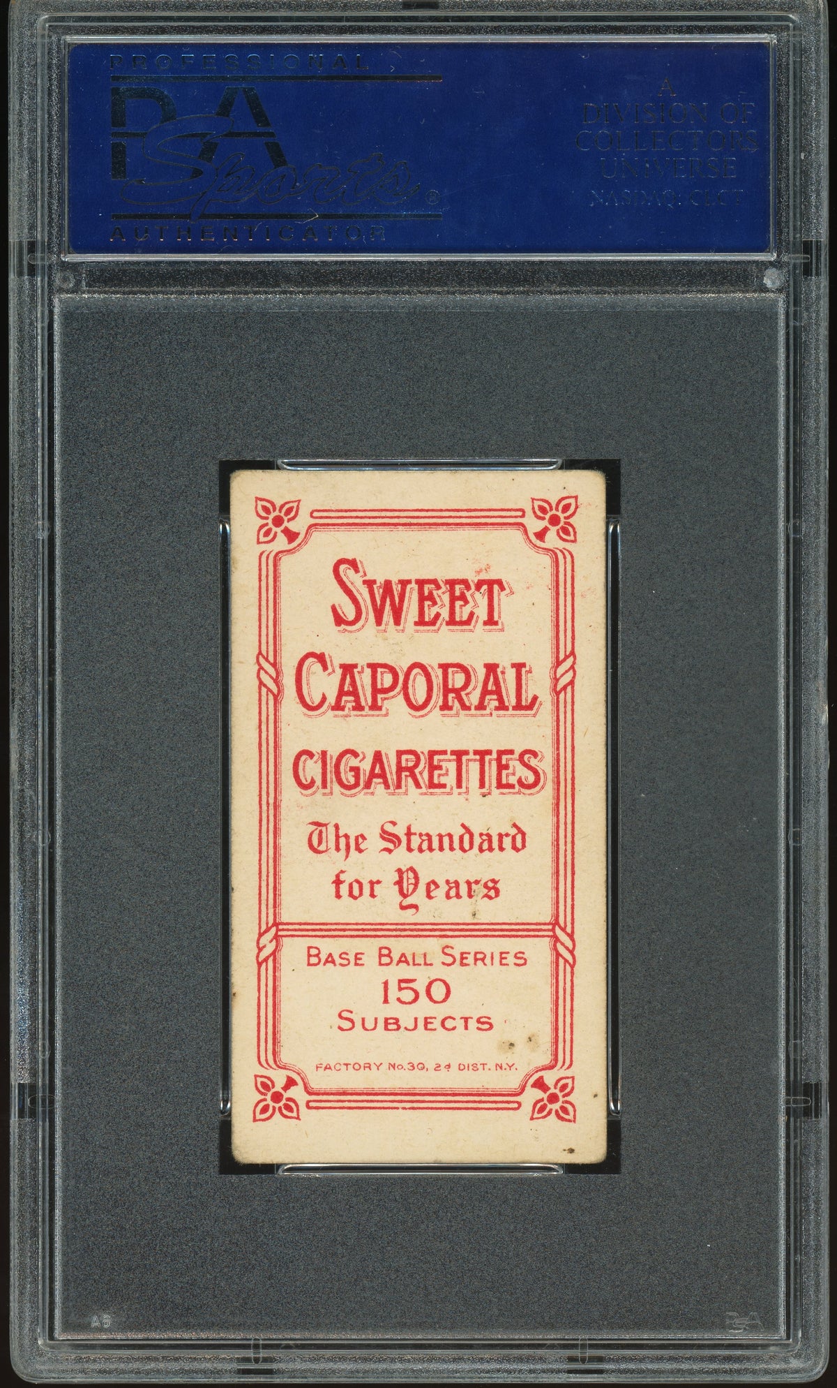 1909-11 T206 Sweet Caporal 150/30 Mordecai Brown Portrait PSA 4 VG-EX Nice Color