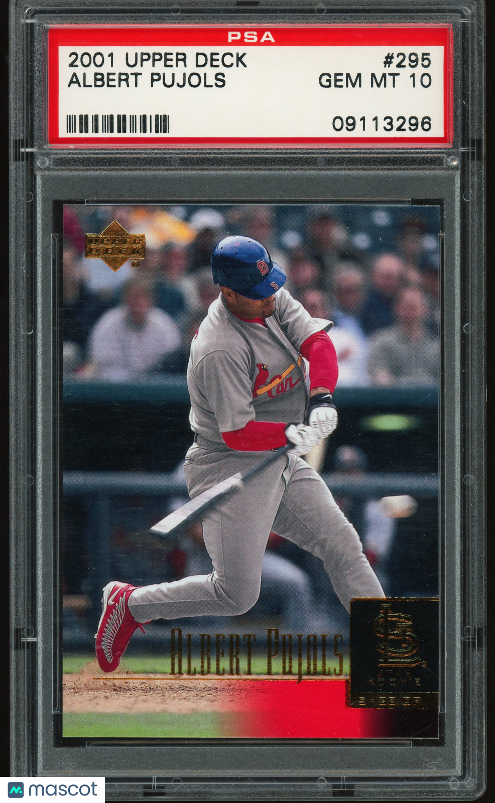 2001 Upper Deck #295 Albert Pujols RC Rookie PSA 10 GEM MINT