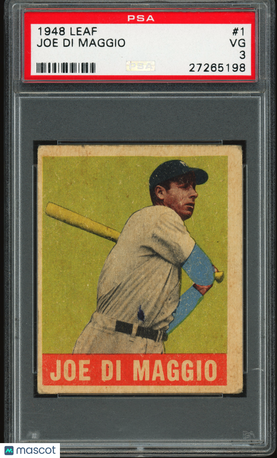 1948 Leaf #1 Joe DiMaggio PSA 3 VG