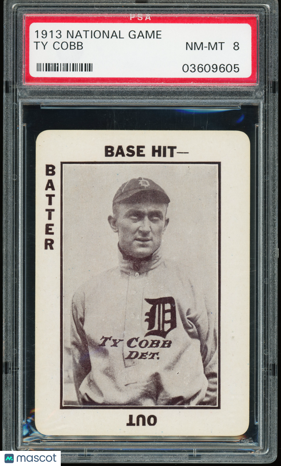 1913 National Game Ty Cobb PSA 8 NM-MT