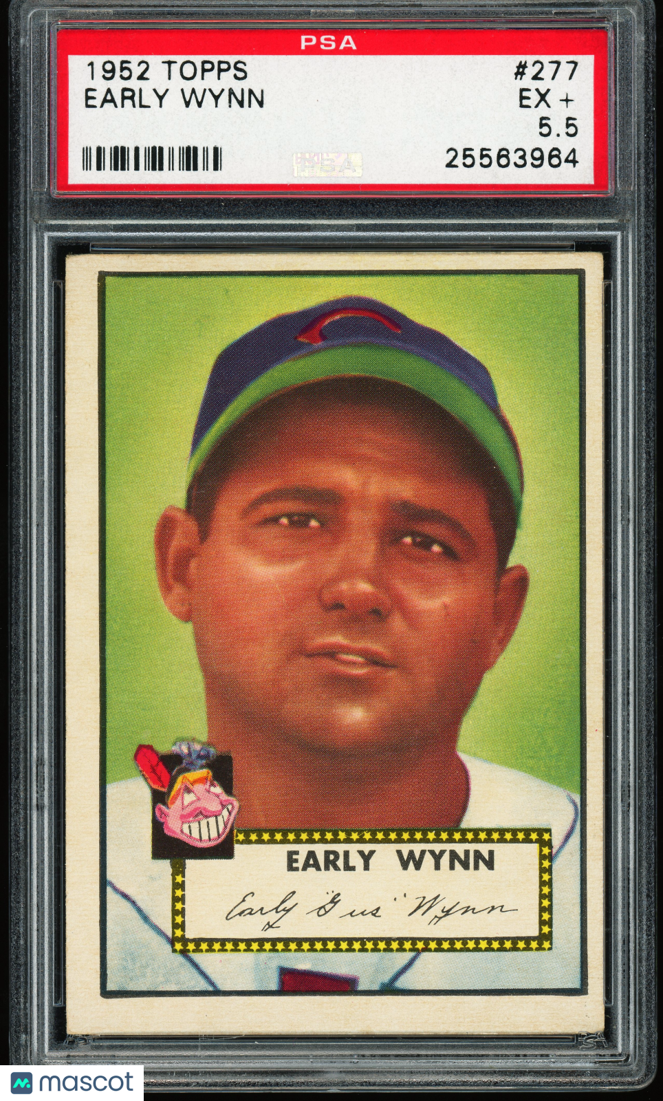 1952 Topps #277 Early Wynn PSA 5.5 EX+ Nice Color