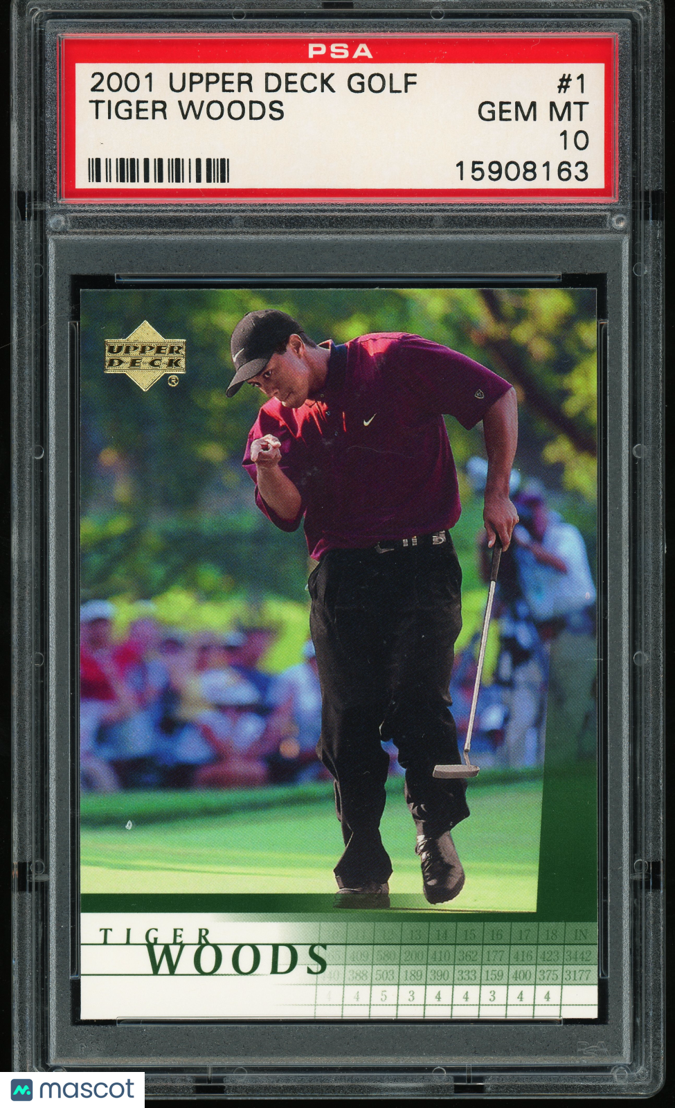 2001 Upper Deck Golf #1 Tiger Woods RC Rookie PSA 10 GEM MINT