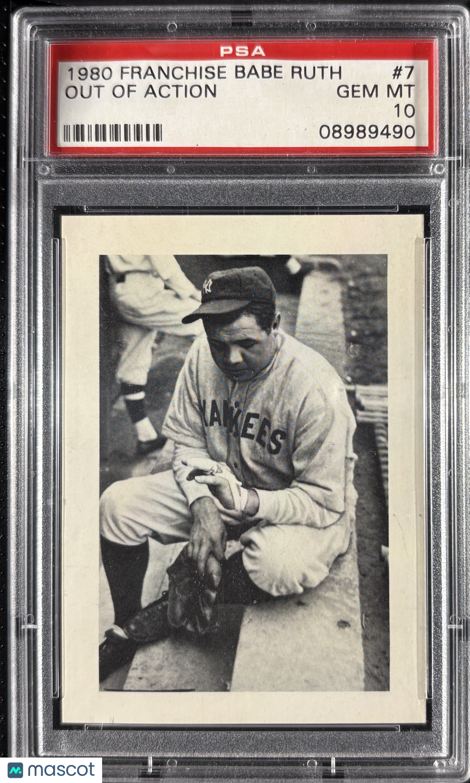 1980 Franchise Babe Ruth #7 Out of Action PSA 10 GEM MT
