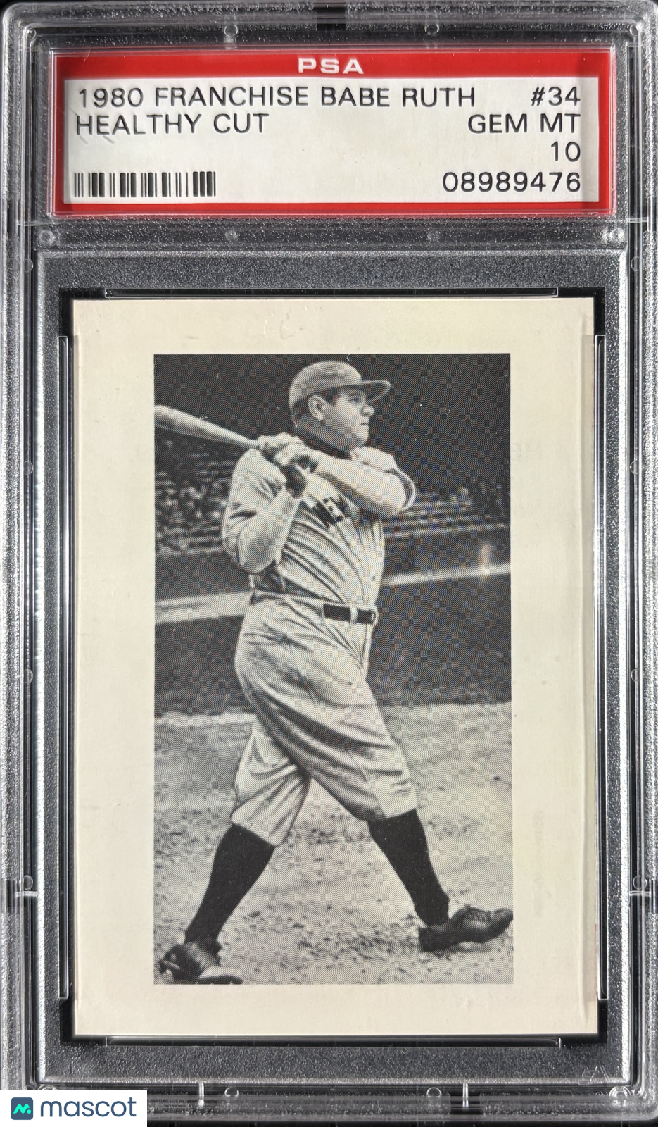 1980 Franchise Babe Ruth #34 Healthy Cut PSA 10 GEM MT