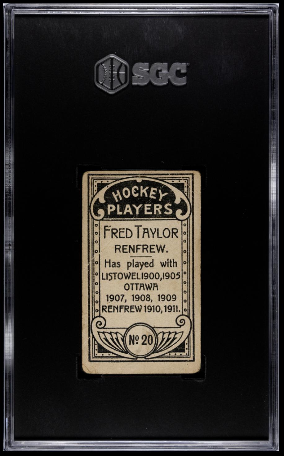 1911-12 Imperial Tobacco C55 #20 Fred Cyclone Taylor SGC 1