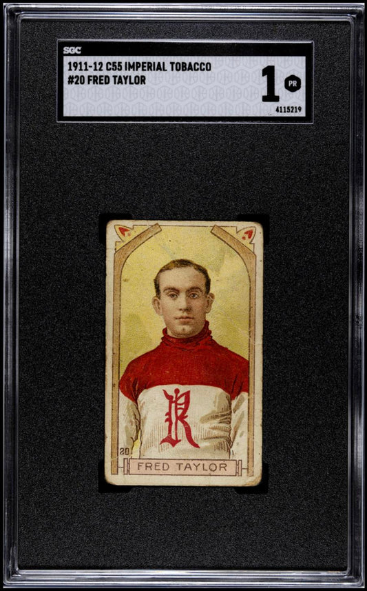 1911-12 Imperial Tobacco C55 #20 Fred Cyclone Taylor SGC 1