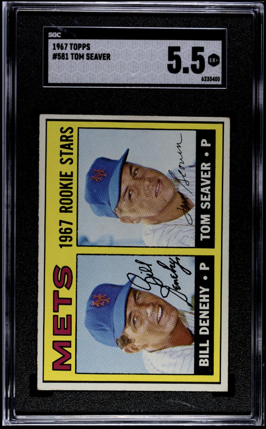 1967 Topps #581 Tom Seaver RC Rookie SGC 5.5 EX+