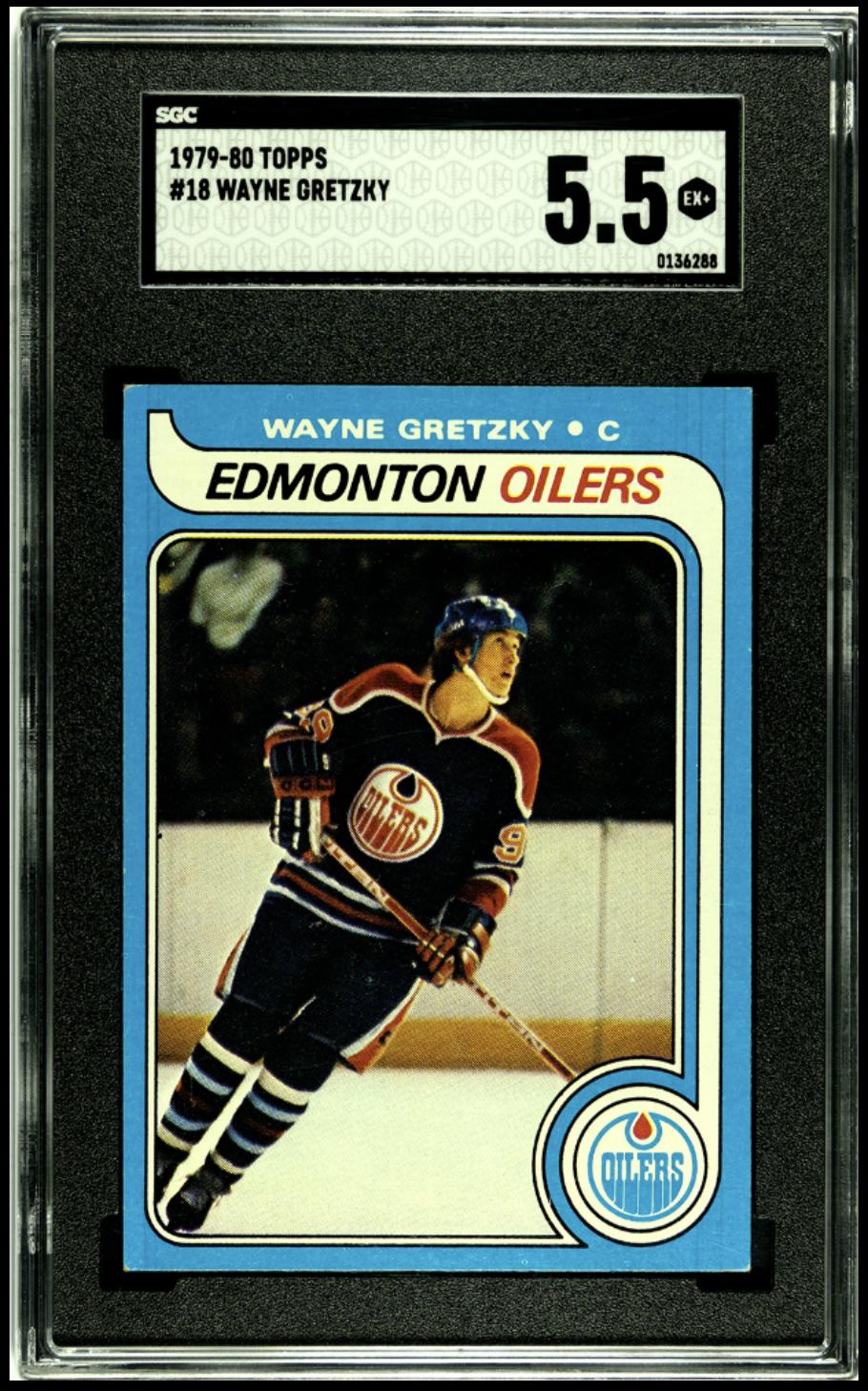 1979-80 Topps #18 Wayne Gretzky RC Rookie SGC 5.5 EX+ Well Centered