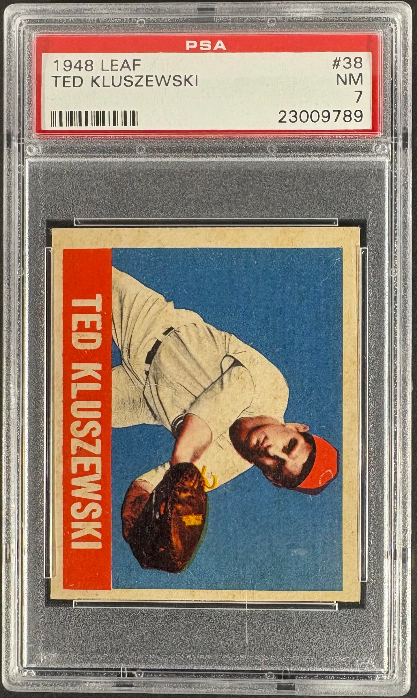 1948-49 Leaf #38 Ted Kluszewski RC Rookie PSA 7 NM Near Mint