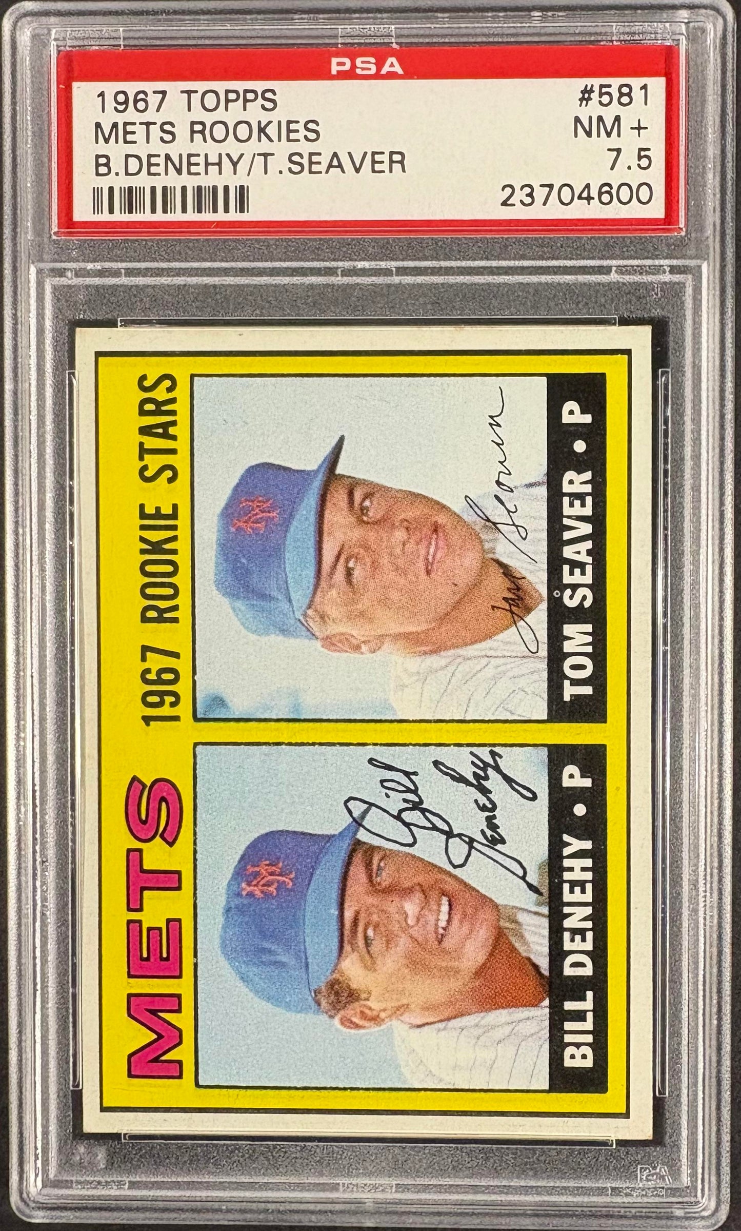 1967 Topps #581 Tom Seaver RC Rookie PSA 7.5 NM+ High Grade Well Centered