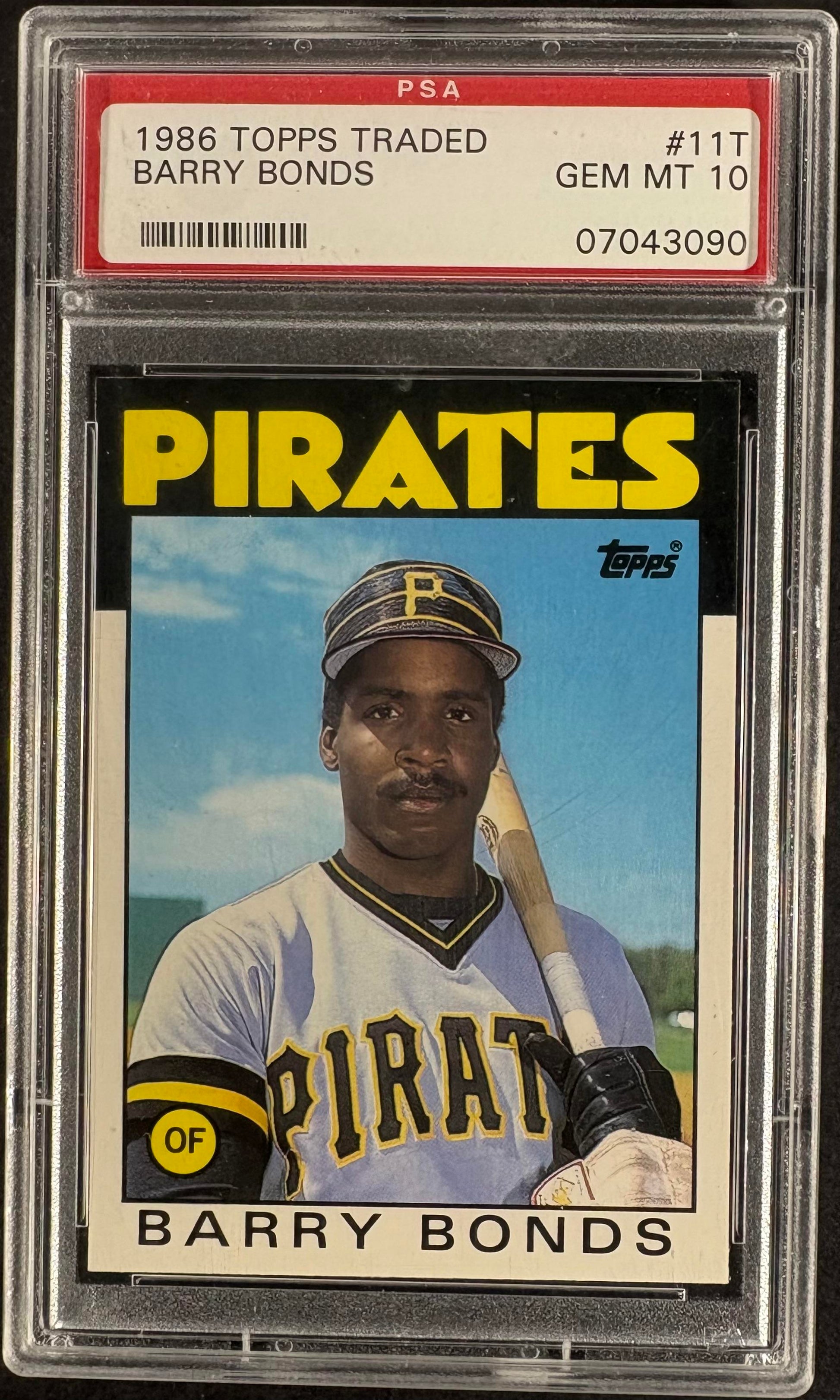 1986 Topps Traded #11T Barry Bonds PSA 10 GEM MINT