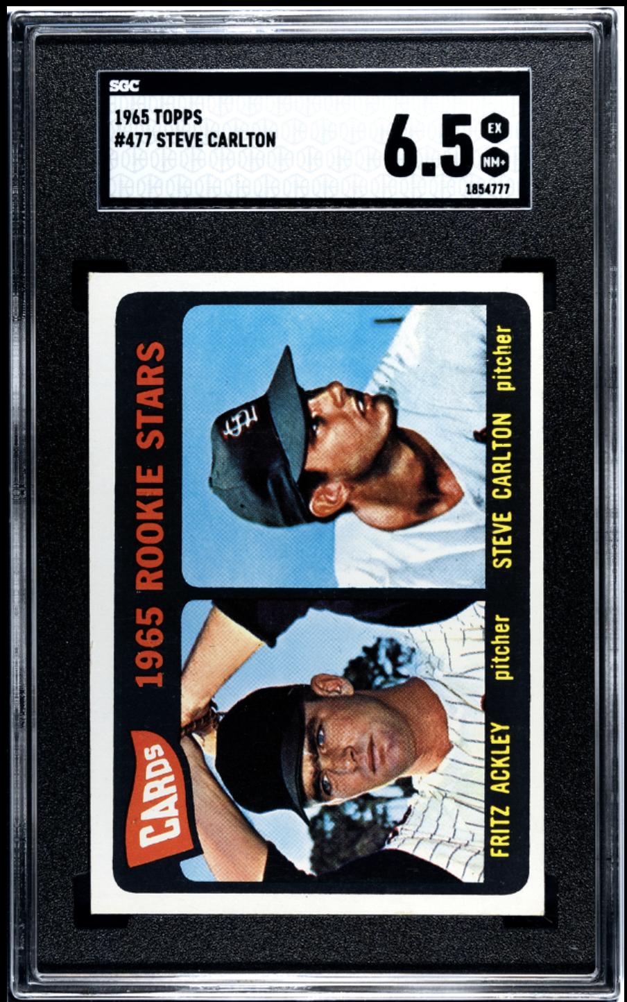 1965 Topps #477 Steve Carlton RC Rookie SGC 6.5 EX-NM+