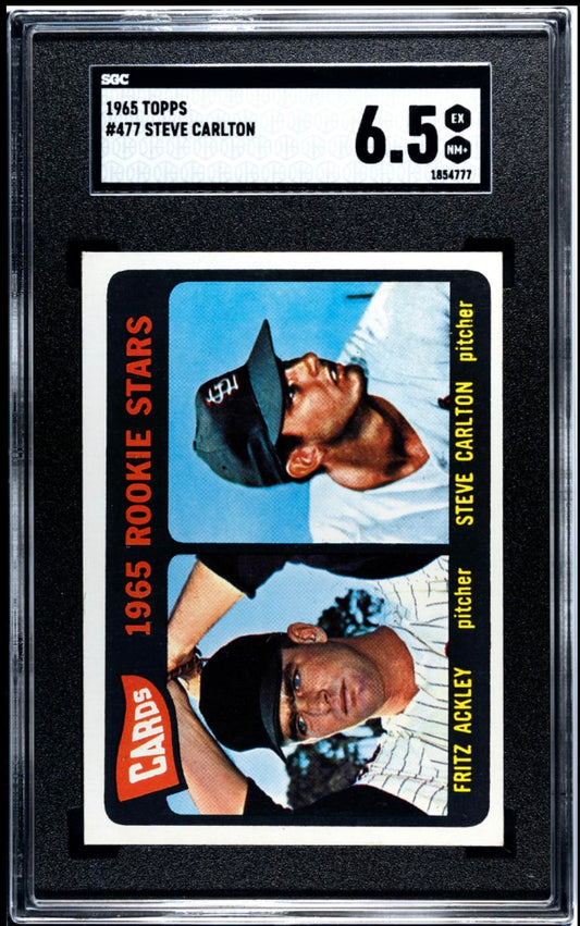 1965 Topps #477 Steve Carlton RC Rookie SGC 6.5 EX-NM+