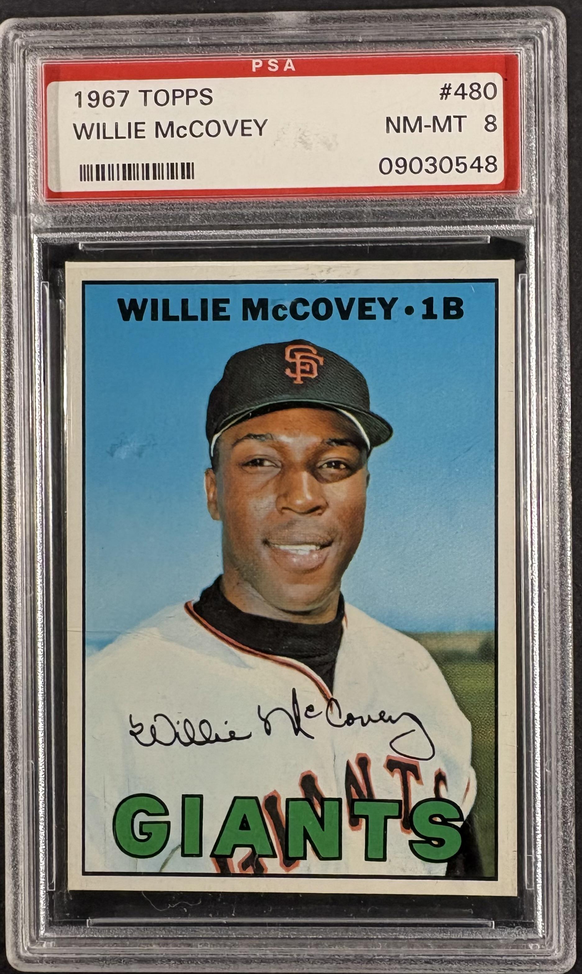 1967 Topps #480 Willie McCovey PSA 8 NM-MT