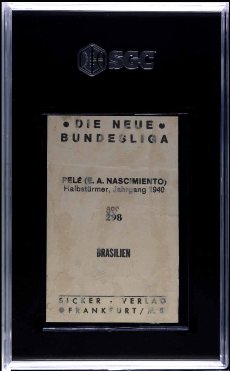 1964-65 Sticker-Verlag Die Neue Bundesliga #298 Pele SGC Authentic