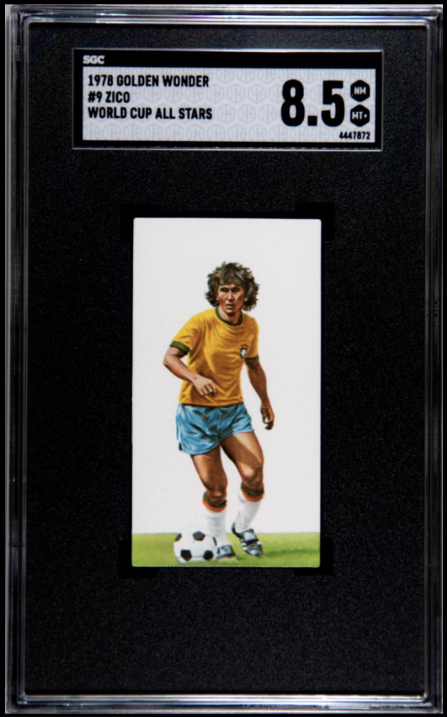 1978 Golden Wonder World Cup All Stars #9 Zico SGC 8.5 NM-MT+