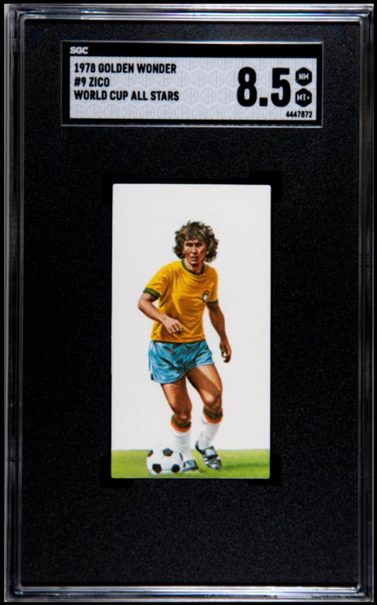 1978 Golden Wonder World Cup All Stars #9 Zico SGC 8.5 NM-MT+